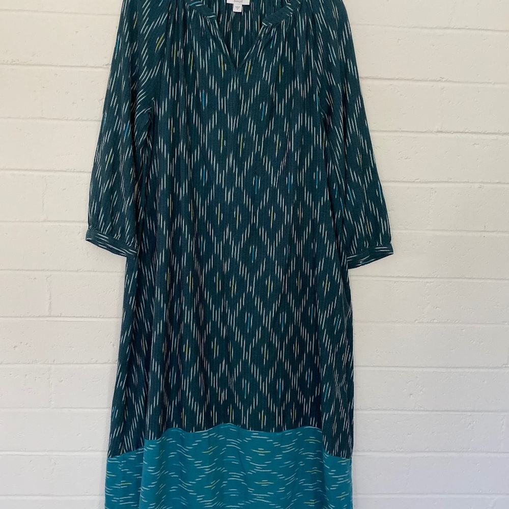 J Jill Ikat Long Dress M